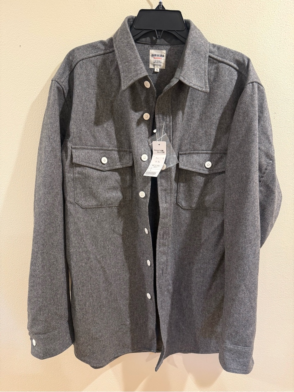 Kamakura Classic Flannel Shirt Top Japan XL New